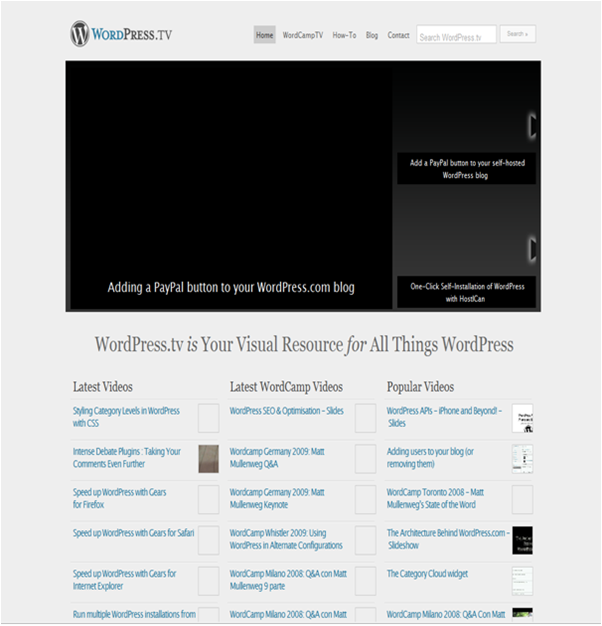 Review of Wordpress.tv