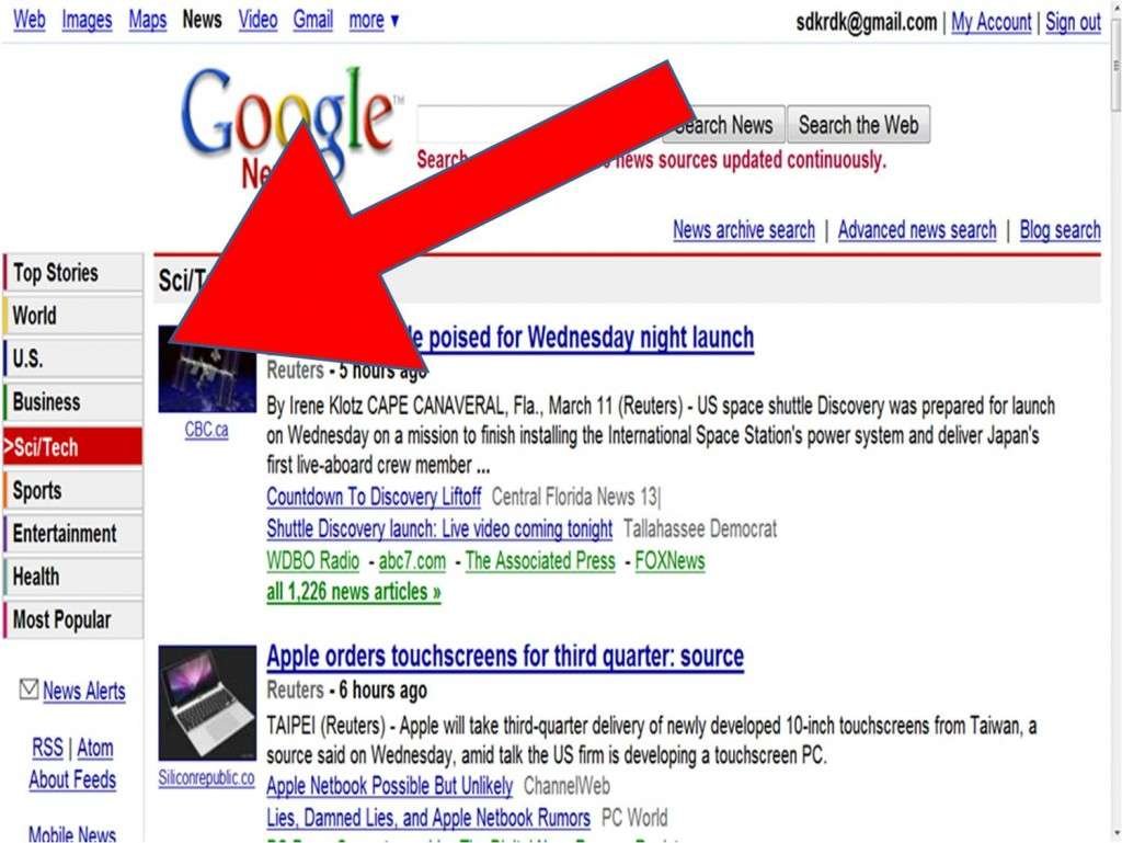 Google News Should have Environment as a Colomn